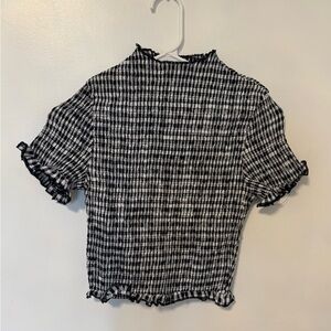 Peppermayo Gingham Short Sleeve Top